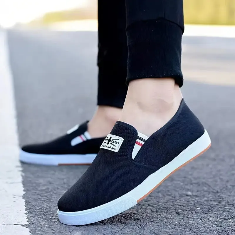 Heren zomer loafers - Comfortabele slip-on loafers met stoffen bovenkant & anti-slip
