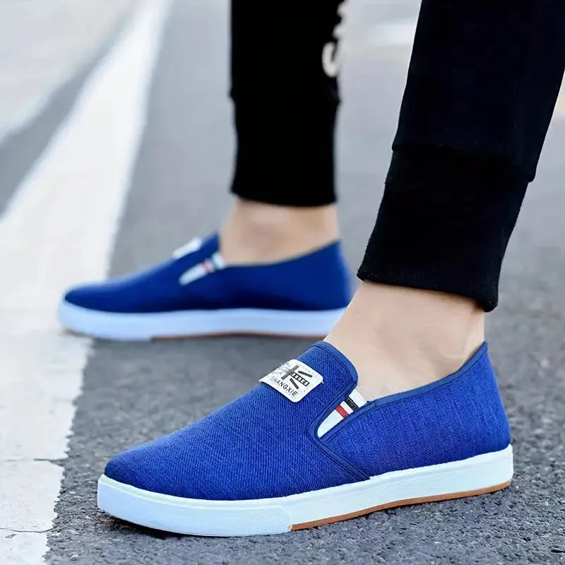 Heren zomer loafers - Comfortabele slip-on loafers met stoffen bovenkant & anti-slip