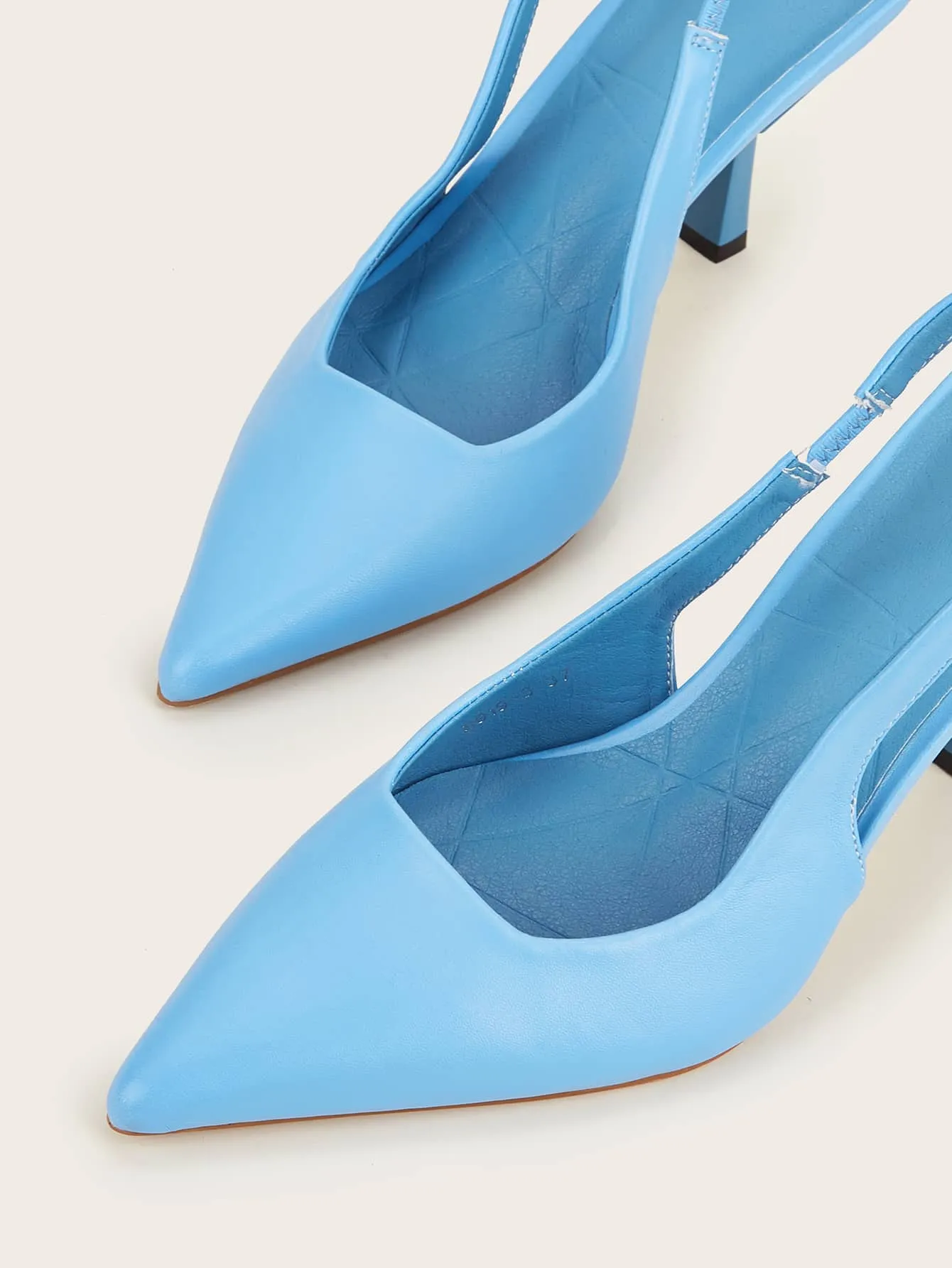 Minimalist Point Toe Slingback Pumps